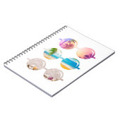 Strandzonnebrillen Sunset palmbomen reizen notitie Notitieboek (Linkerzijde)