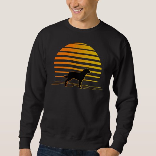 Strandzonsondergang en Rottweiler hond Trui (Voorkant)