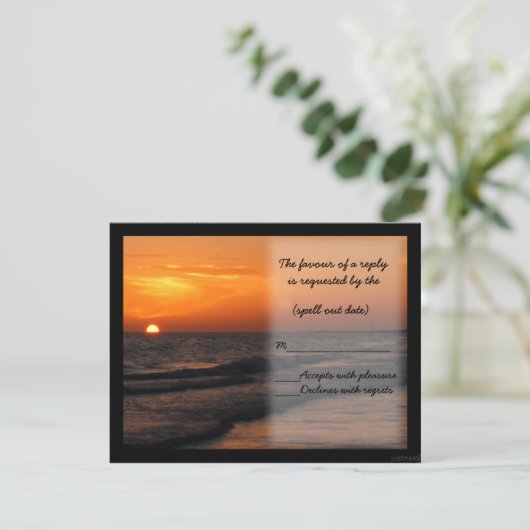 strandzonsondergang ii rsvp (Staand voorkant)