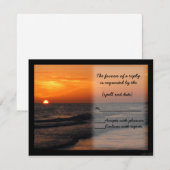 strandzonsondergang ii rsvp (Voorkant / Achterkant)