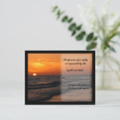 strandzonsondergang ii rsvp kaartje (Staand voorkant)