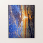 strandzonsondergang legpuzzel (Verticaal)