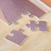 strandzonsondergang | Prachtig Waterverf schilderi Legpuzzel (Zijkant)