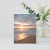 strandzonsopgang naga briefkaart (Staand voorkant)
