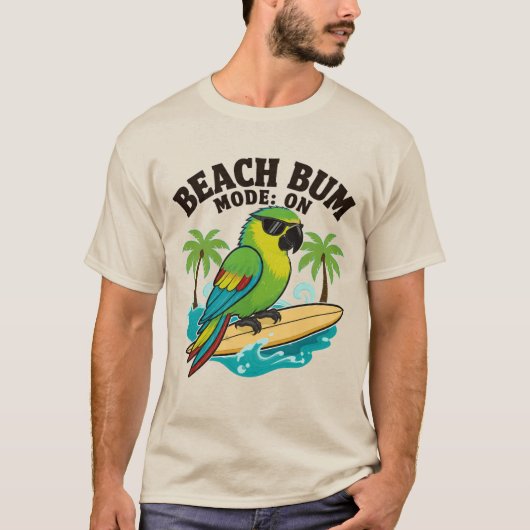 STRANDZUIPER PAPEGAAI T-Shirt (Voorkant)