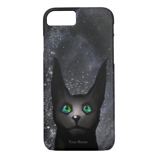 Strange Alien Cat - Night Sky Case-Mate iPhone Case (Achterkant)