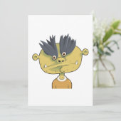 Strange Alien Person Kaart (Staand voorkant)