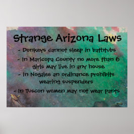 Strange Arizona Laws Poster