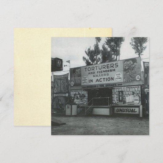 "Strange Attraction" Flat Note Kaart (Voorkant / Achterkant)