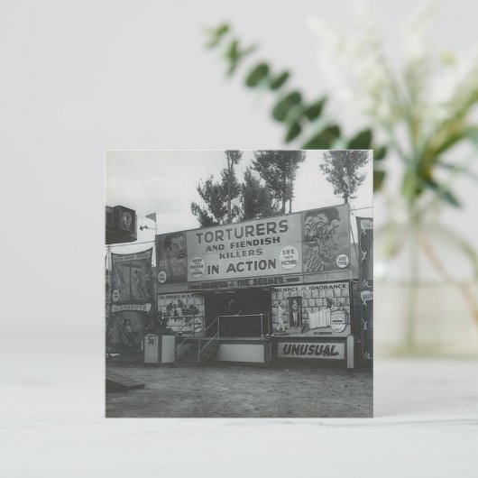  "Strange Attraction" Flat Note Kaart (Staand voorkant)