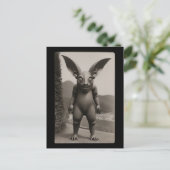 Strange Bat Monster Halloween Briefkaart (Staand voorkant)