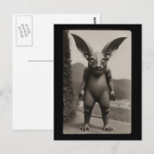 Strange Bat Monster Halloween Briefkaart (Voorkant / Achterkant)