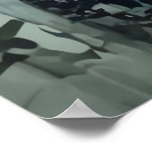 Strange bizarre persoonsportret | AI Art. Poster (Hoek)