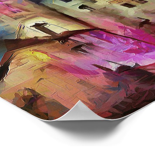 STRANGE CASTLE-kunst en fantasie-poster Poster (Hoek)