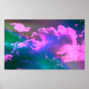 Strange Clouds Poster - X-Small (16 x 10 inch)