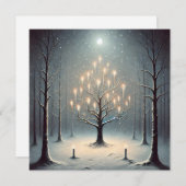 Strange Dark Winter Night Holiday Kaart (Voorkant / Achterkant)