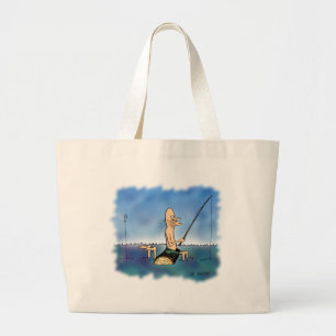 Strange Day Vist Cartoon Grote Tote Bag
