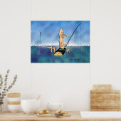 Strange Day Vist Cartoon Poster (Keuken)