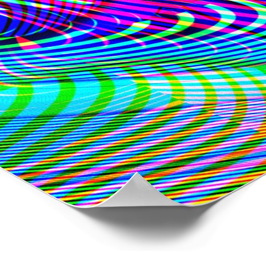 Strange droomt psychedelisch lichte show poster (Hoek)