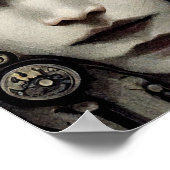 Strange Face Surreal Art Poster (Hoek)