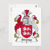 Strange Family Crest Briefkaart (Voorkant / Achterkant)