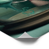 Strange Fantasy Girl en Aquarium Creature Poster (Hoek)