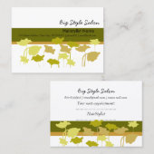 Strange Flower Row Appointment     GreenSalon Afsprakenkaartje (Voorkant / Achterkant)