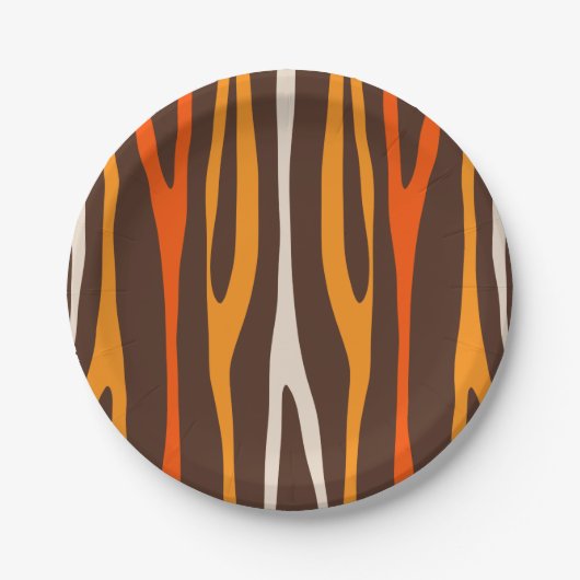 Strange Forest Minimal Modern Abstract Pattern Papieren Bordje (Voorkant)