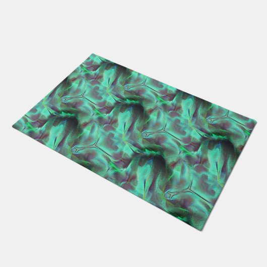 Strange gescuttled satijntonus, groenachtig tot ko deurmat (Schuin)