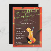 Strange Halloween Parody Cocktails en Cadavers Kaart (Voorkant / Achterkant)