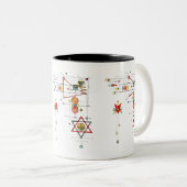 Strange Magic Circle Sigil Chaos Magic Witchcraf Tweekleurige Koffiemok (Voorkant rechts)