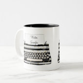 Strange Magic Circle Sigil Chaos Magic Witchcraf Tweekleurige Koffiemok (Voorkant links)