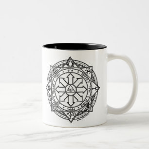 Strange Magic Circle Sigil Chaos Magic Witchcraf Tweekleurige Koffiemok