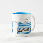 Strange Magic Circle Sigil Chaos Magic Witchcraf Tweekleurige Koffiemok (Voorkant rechts)