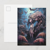 Strange Mutated Woman Surreal Art Briefkaart (Voorkant / Achterkant)