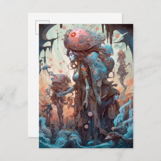 Strange Mutated Women Surreal Art Briefkaart (Voorkant / Achterkant)