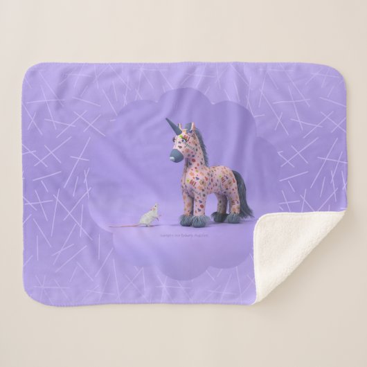 Strange ontmoet sherpa blanket sherpa deken (Voorkant (horizontaal))