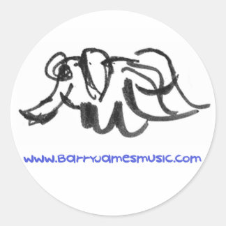 Strange Slumber - krijt olifant Ronde Sticker