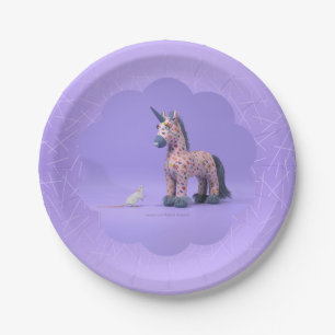 Strange tegenwerpkussen papieren bordje