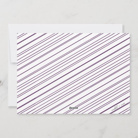 Strange Times New Pet Photo Notice| Plum Feestdagenkaart (Achterkant)