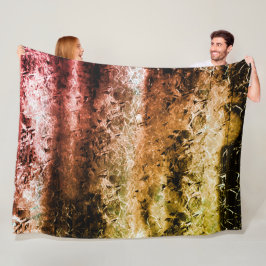 Strange vezeltextuur en vuil of verbrand fleece deken