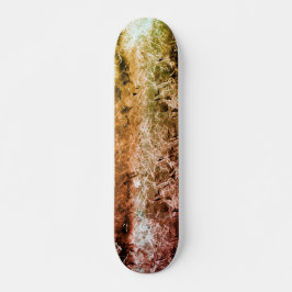 Strange vezeltextuur en vuil of verbrand persoonlijk skateboard