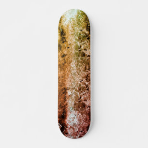 Strange vezeltextuur en vuil of verbrand persoonlijk skateboard