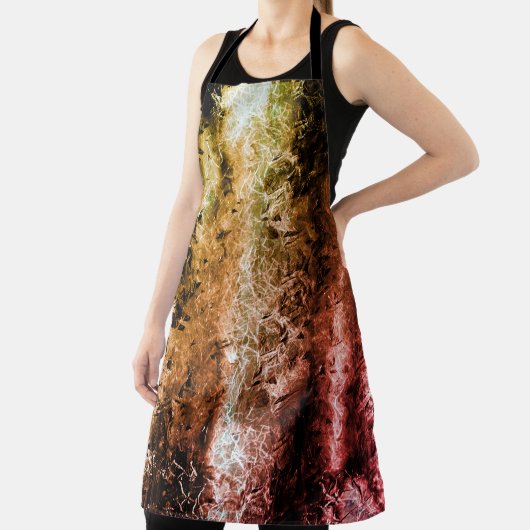 Strange vezeltextuur en vuil of verbrand schort (Insitu)