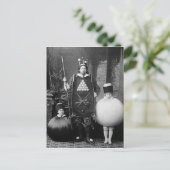 Strange  Victoriaans Costume Party Briefkaart (Staand voorkant)