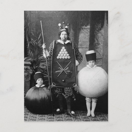 Strange  Victoriaans Costume Party Briefkaart (Voorkant)