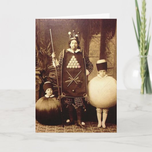 Strange Victoriaans Costume Party Briefkaart (Voorkant)