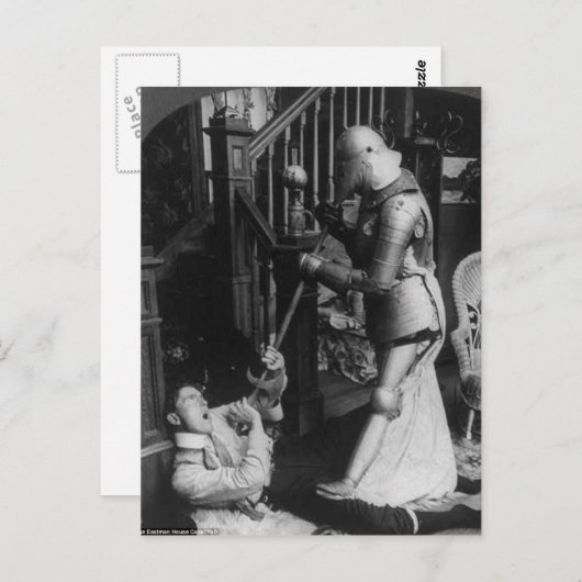 Strange  Victoriaans Man en Knight Briefkaart (Voorkant / Achterkant)