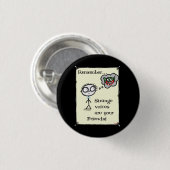 Strange Voices Ronde Button 3,2 Cm (Voorkant /achterkant)