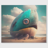 Strange Whale Cadeaupapier (Vlak)